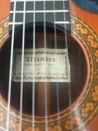 Guitarra Alhambra 5p con Electrónica Fishman