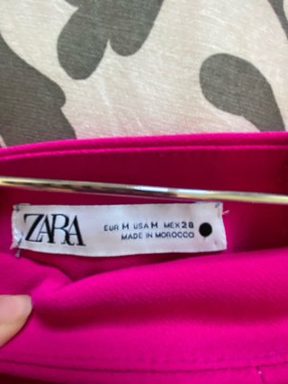 Traje de vestir fucsia Zara