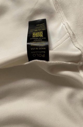Sudadera Polo Ralph Lauren Blanca Cremallera Talla