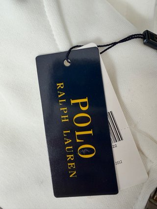 Sudadera Polo Ralph Lauren Blanca Cremallera Talla