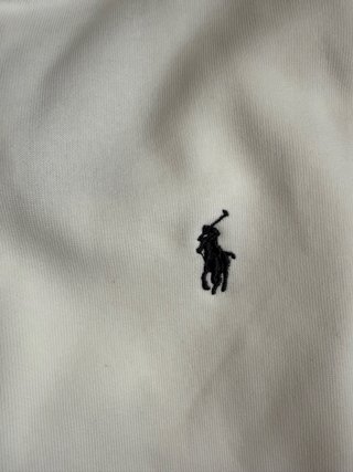 Sudadera Polo Ralph Lauren Blanca Cremallera Talla