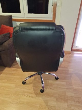 Silla de escritorio Homcom Negra