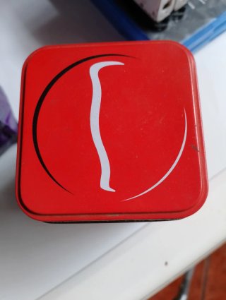 Caja Lata Coca-Cola Roja Metálica