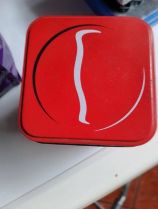 Caja Lata Coca-Cola Roja Metálica