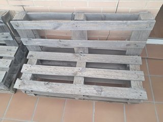 Sofas y Mesa Palet Jardín Madera