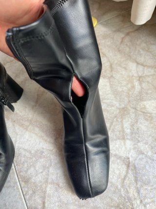 Botines tacón negros