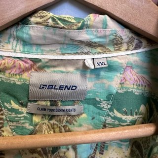 Camicia vintage BLEND XXL stampa tropicale