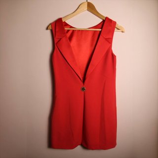Abito Elisabetta Franchi Rosso Vintage Y2
