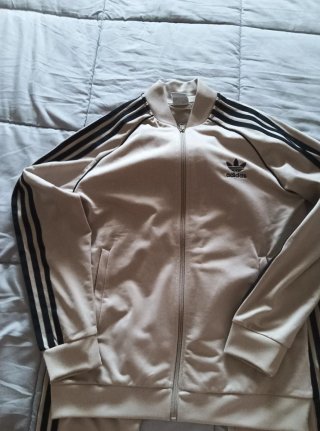 Chándal Adidas Beige y Negro