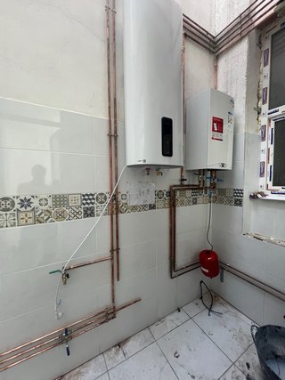 Instalación de fontanería y calefacción central