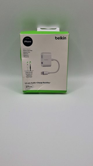 Adaptador Belkin Carga y Audio iPhone