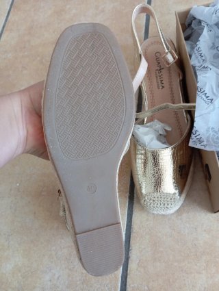 Alpargatas Guapissima Doradas Talla 40