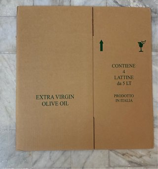 9 x Scatola per 4 lattine olio 5 litri, su misura