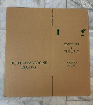 9 x Scatola per 4 lattine olio 5 litri, su misura