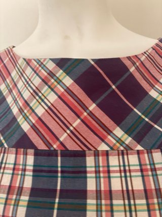 Vestido Ganso cuadros algodón