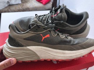 Zapatillas Puma  Eléctrify  Nitro Verde Naranja