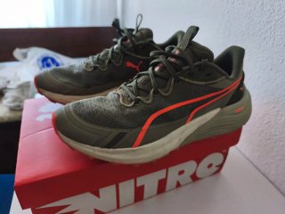 Zapatillas Puma  Eléctrify  Nitro Verde Naranja