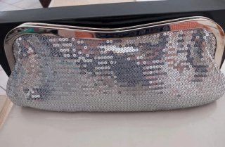 Pochette Marta Marzotto Argento Paillettes