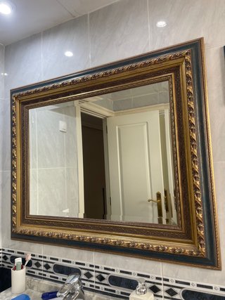Espejo Rectangular Marco Dorado 110x85