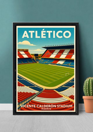 Poster A3 Vicente Calderón Atletico Madrid