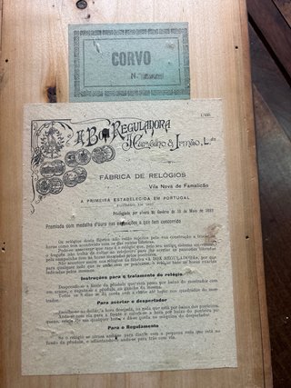 Relógio de Parede Antigo A Boa Reguladora