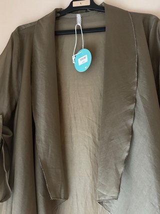 Blazer capa verde talla única