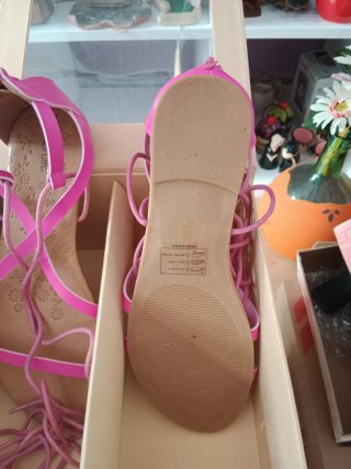 Sandalias romanas Karakorum rosas