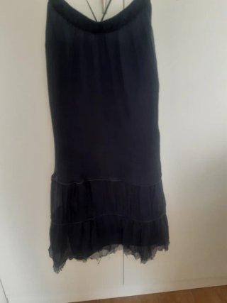 Vestido tirantes cruzados Azul oscuro.