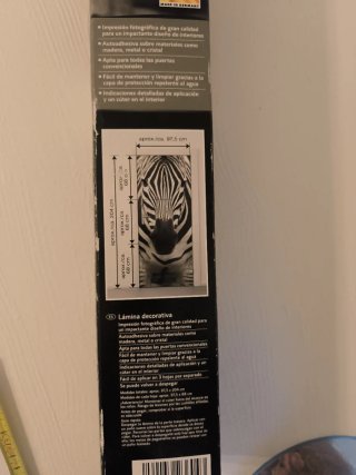 Lámina decorativa cebra Melinera
