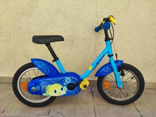 Bicicleta infantil azul Btwin 14"