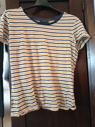 T-shirt donna maniche corte a righe