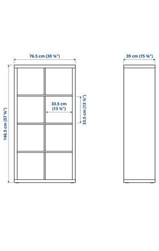Mueble Kallax Ikea con Patas