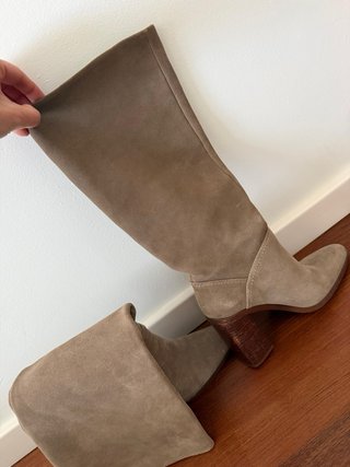 Botas altas piel Mango talla 38