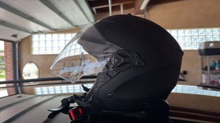 Casco Moto Verano Astone Negro talla M