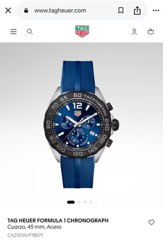 Correa TAG Heuer Azul sin estrenar y original