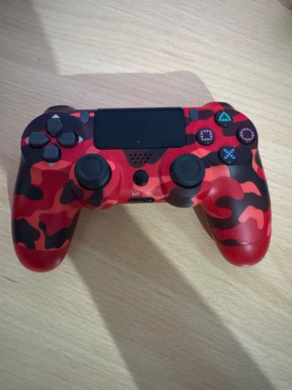 Mando PS4 Camuflaje Rojo