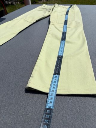 Pantaloni donna Carlo Chionna vintage giallo