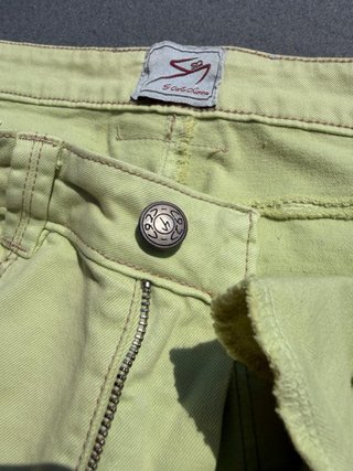 Pantaloni donna Carlo Chionna vintage giallo