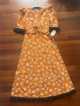 Vestido Panambi Naranja Estampado