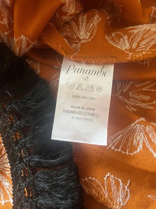 Vestido Panambi Naranja Estampado