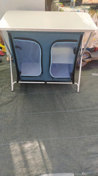 Mesa de almacenamiento cocina/camping