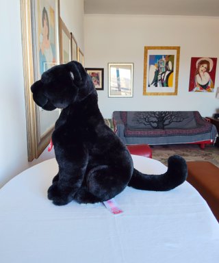 Peluche Trudi pantera Iris, 31 cm, da collezione