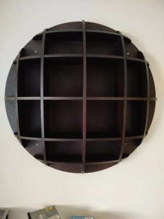 Estantería redonda de pared