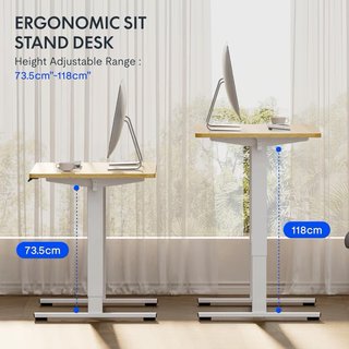 Scrivania elevabile Flexispot EF1 + piano in legno