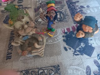 Lote 3 figuras decorativas