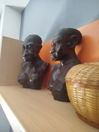 Figuras de madera de ciervos
