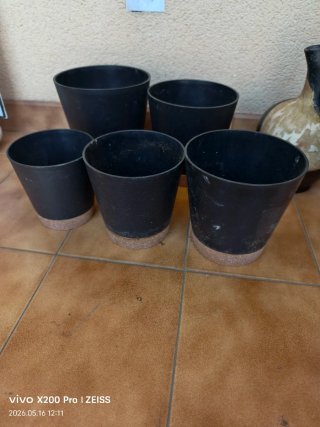 Juego de 7 macetas y jarra