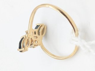 Anillo Oro 18k Zafiros y Diamantes