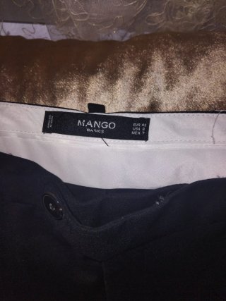 Blazer Mango blanco y negro