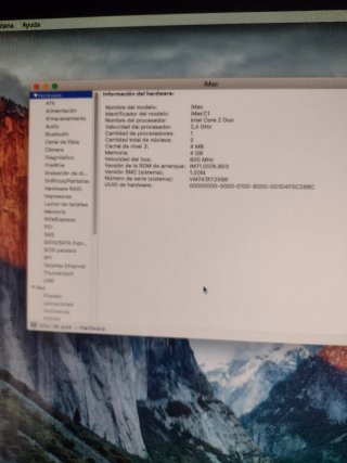 Imac A1224 20" mediados 2008